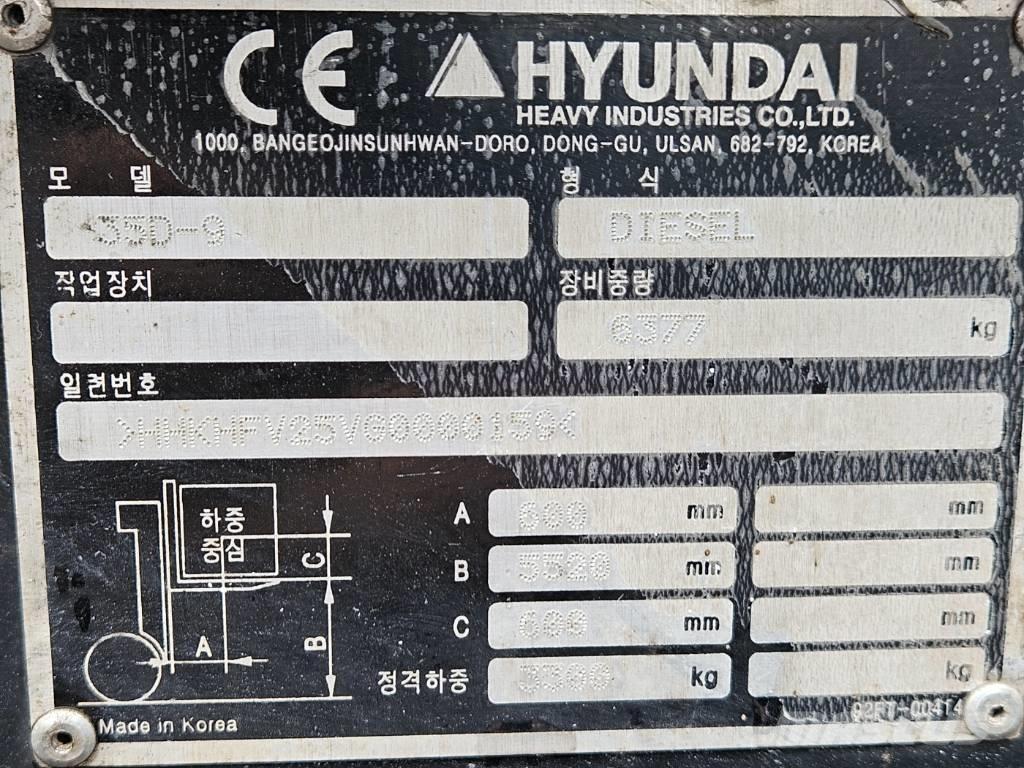 Hyundai 35d-9 Dizel forkliftler