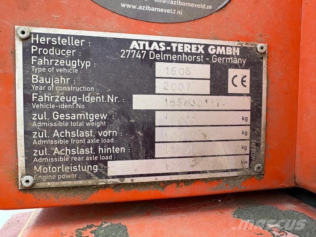 Atlas 1605 M Lastik tekerli ekskavatörler