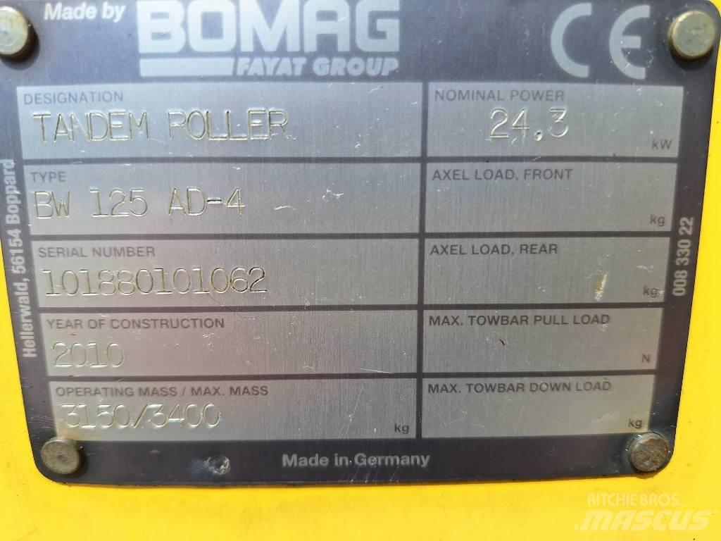 Bomag BW 125 AD-4 Çift tamburlu silindirler