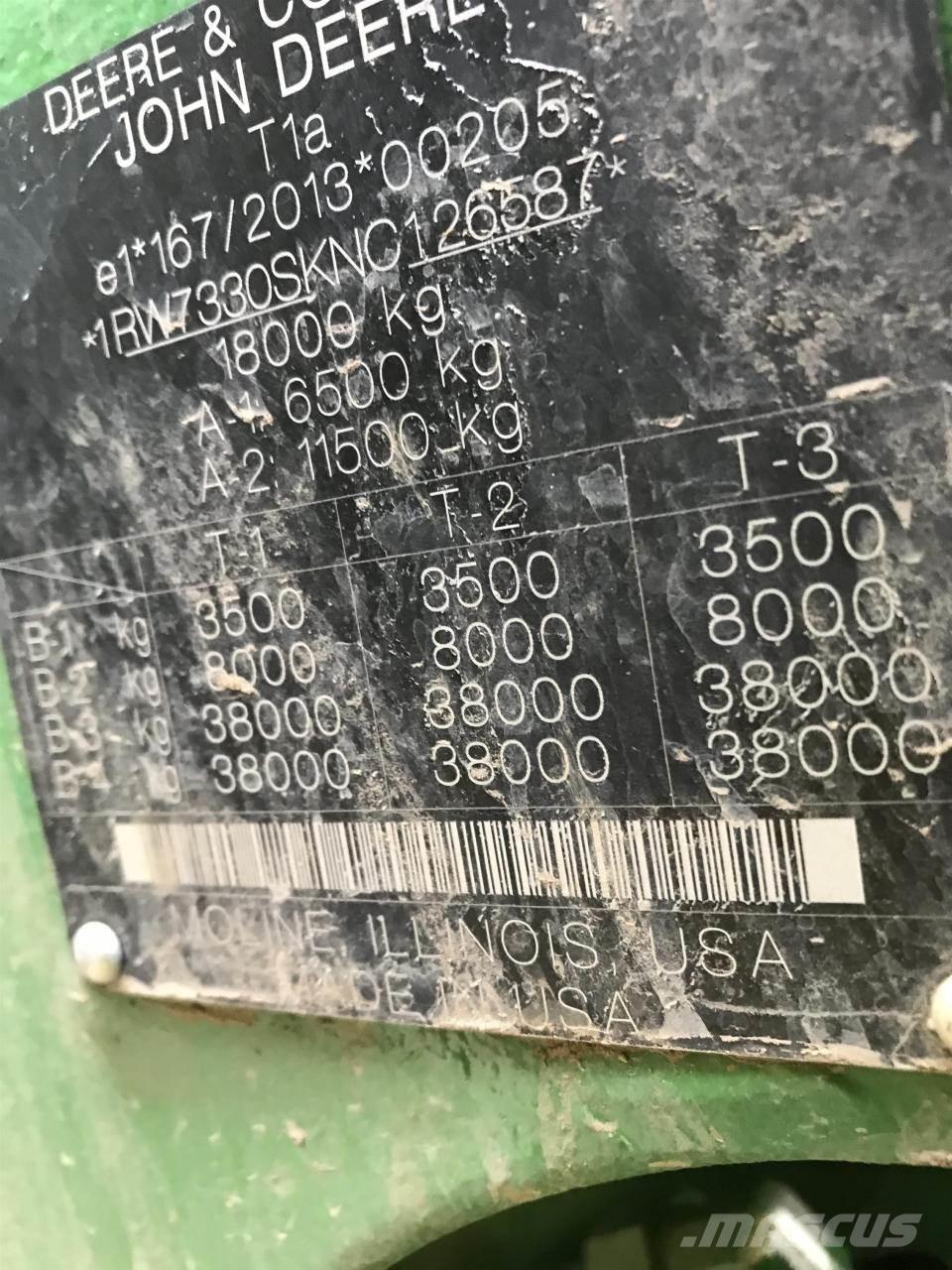 John Deere 7R 330 Traktörler