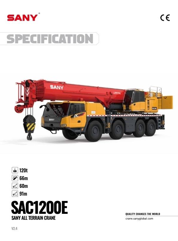 Sany SAC1200E Yol-Arazi Tipi Vinçler (AT)