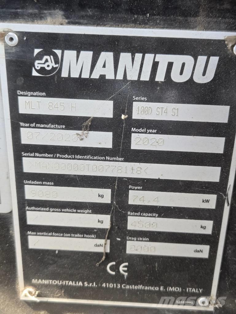Manitou MLT 845 Teleskopik yükleyiciler