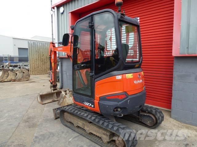 Kubota U 27-4 Mini ekskavatörler, 7 tona dek