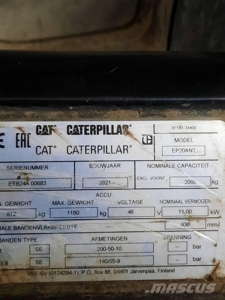 CAT EP20ANT Elektrikli forkliftler