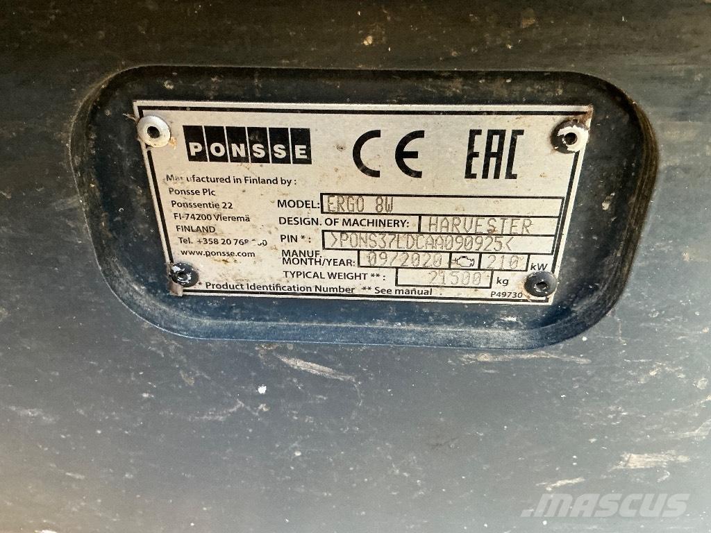 Ponsse ERGO 8W Biçerdöverler