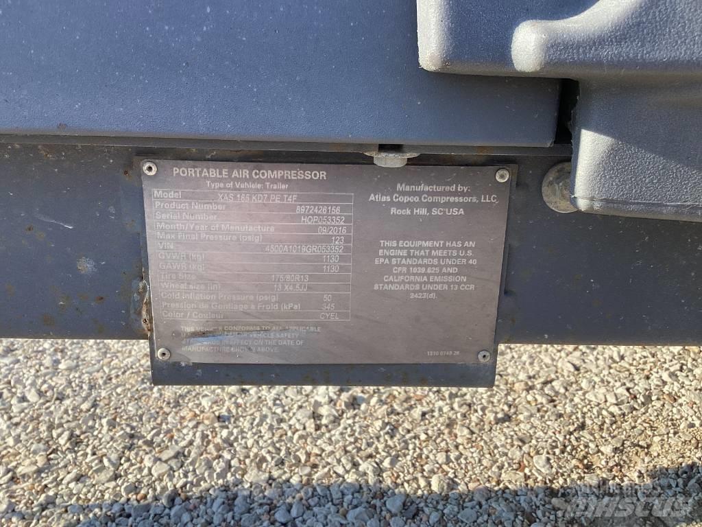 Atlas Copco XAS 185 Kompresörler