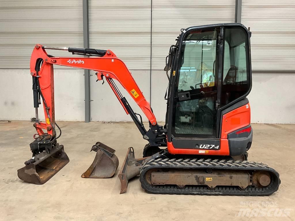 Kubota U 27-4 Mini ekskavatörler, 7 tona dek