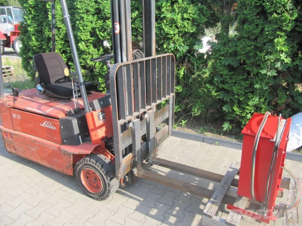 Linde E 16 Elektrikli forkliftler