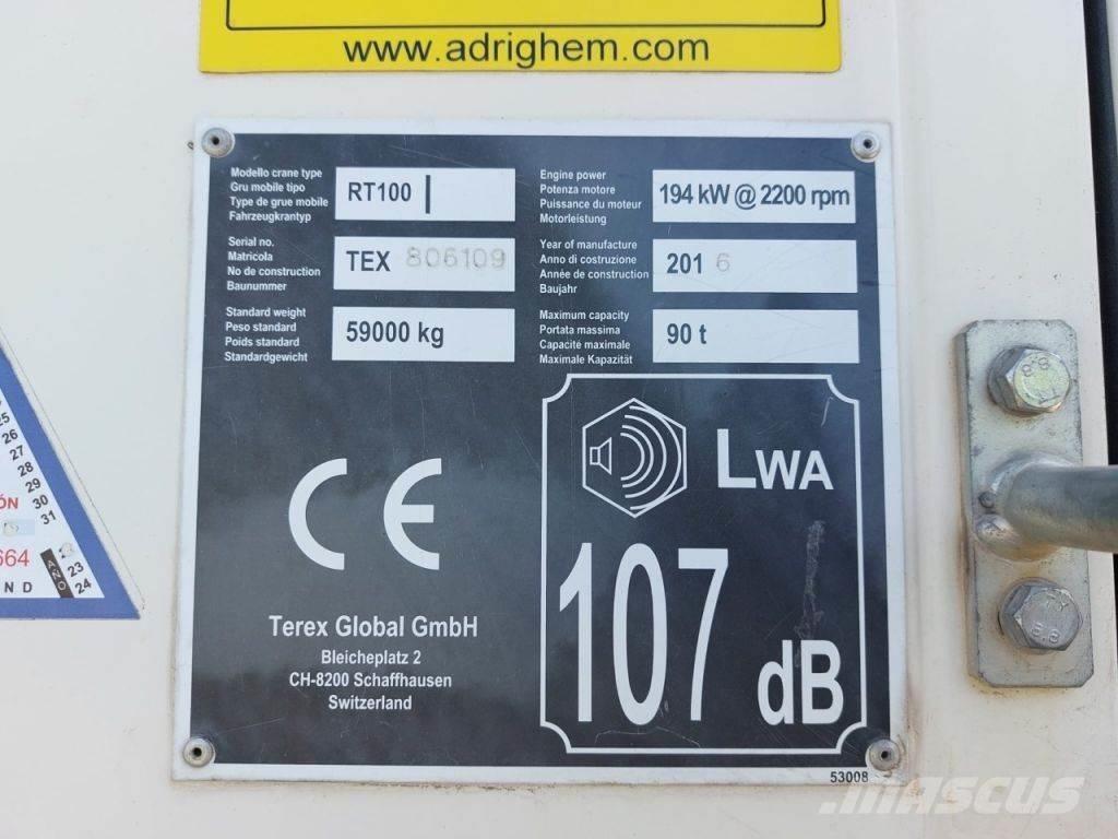 Terex RT100 Arazi Tipi Vinçler (RT)