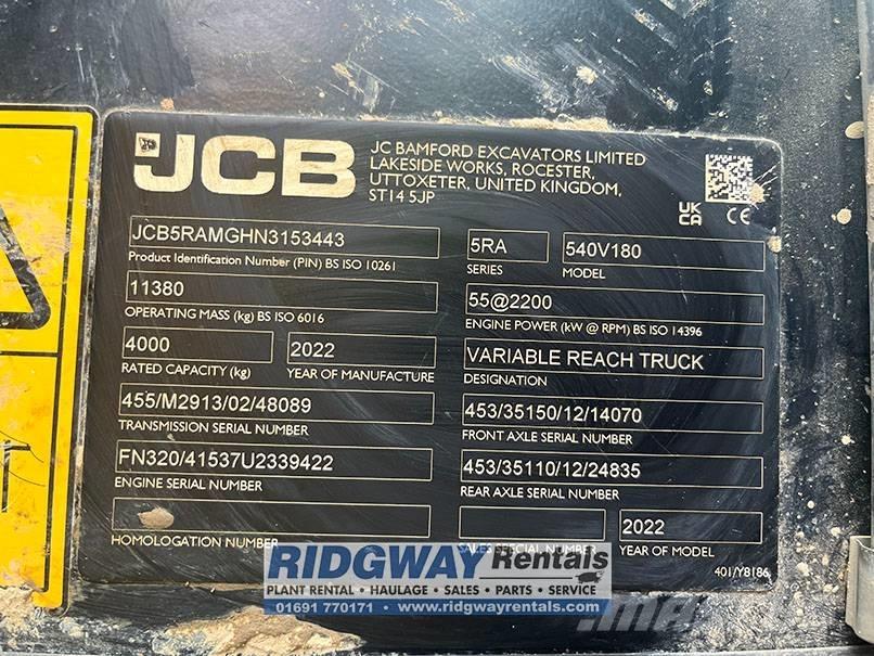 JCB 540-180 Teleskopik yükleyiciler