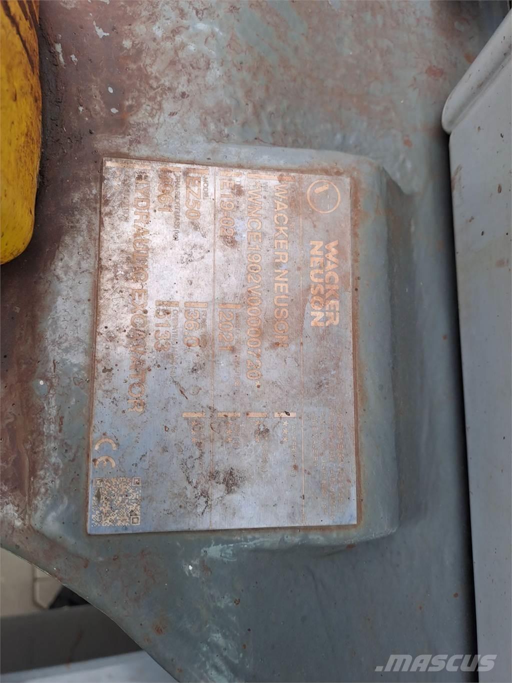 Wacker Neuson EZ50 Paletli ekskavatörler