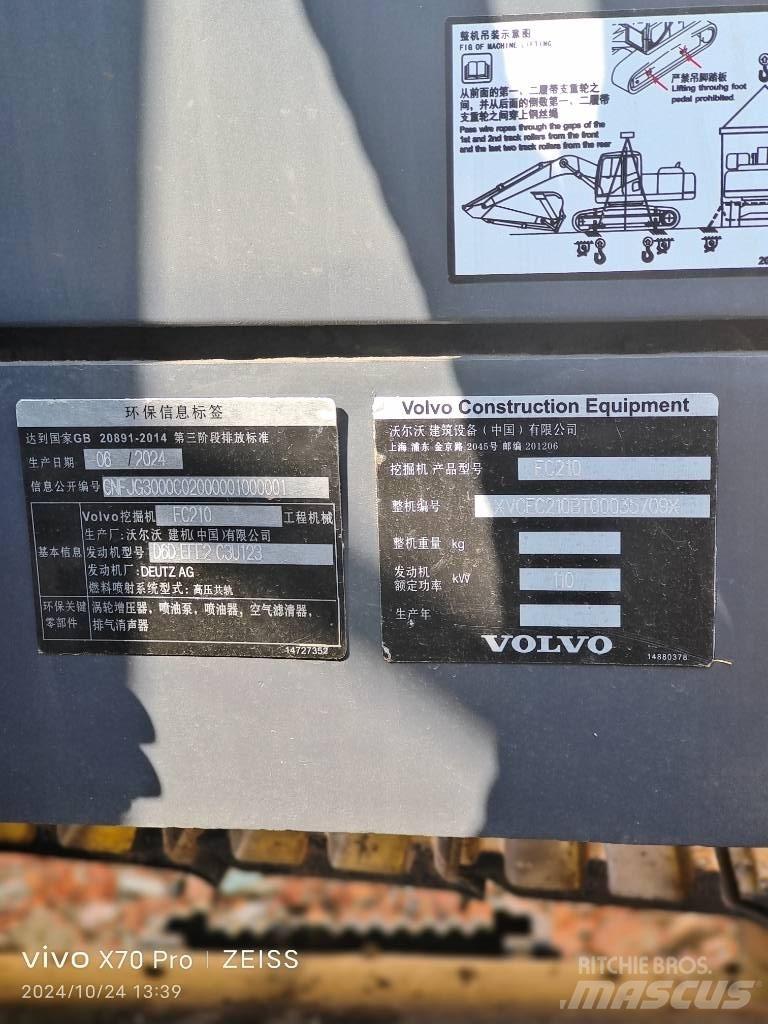 Volvo EC 210 Paletli ekskavatörler