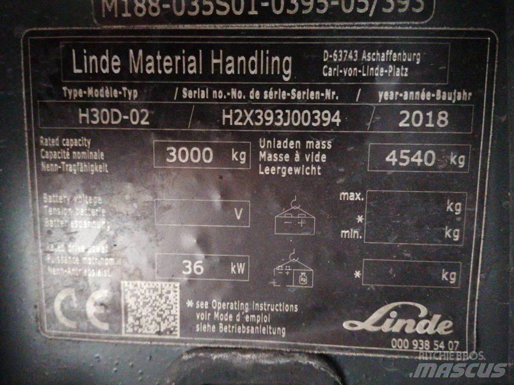 Linde H30D-02 Dizel forkliftler
