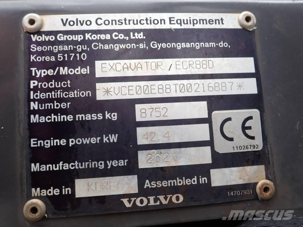 Volvo ECR 88 D Midi ekskavatörler 7 - 12 t