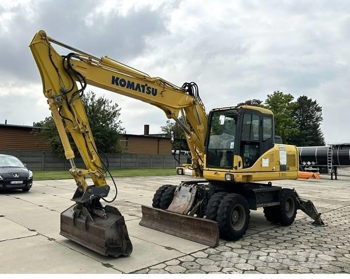 Komatsu PW 160-7E0 Lastik tekerli ekskavatörler