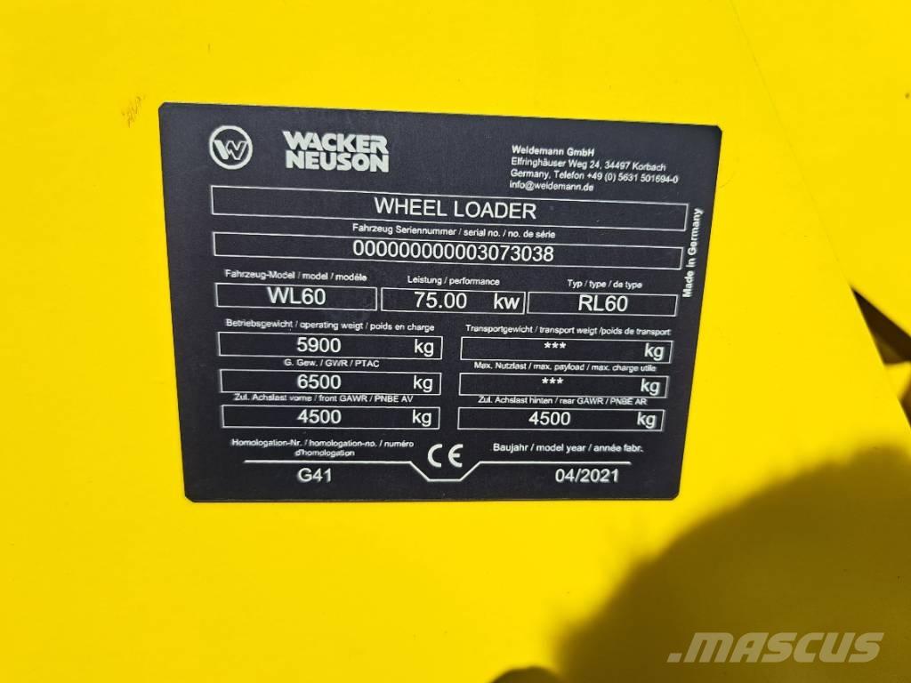 Wacker Neuson WL60 Tekerlekli yükleyiciler