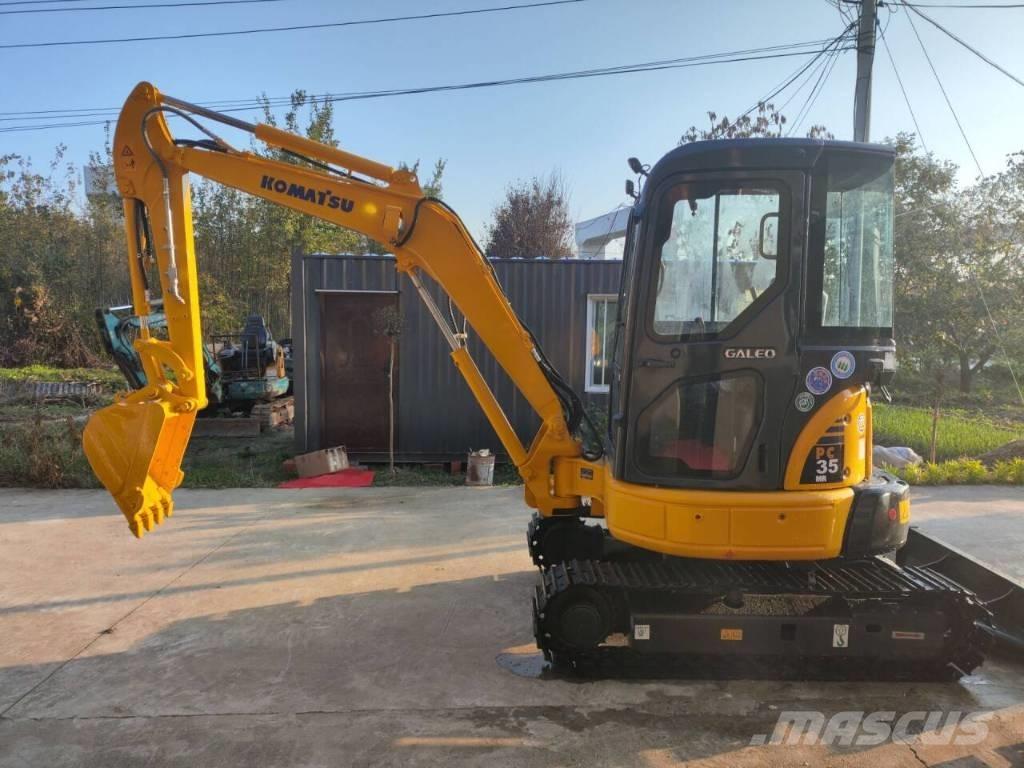 Komatsu PC 35 MR Mini ekskavatörler, 7 tona dek