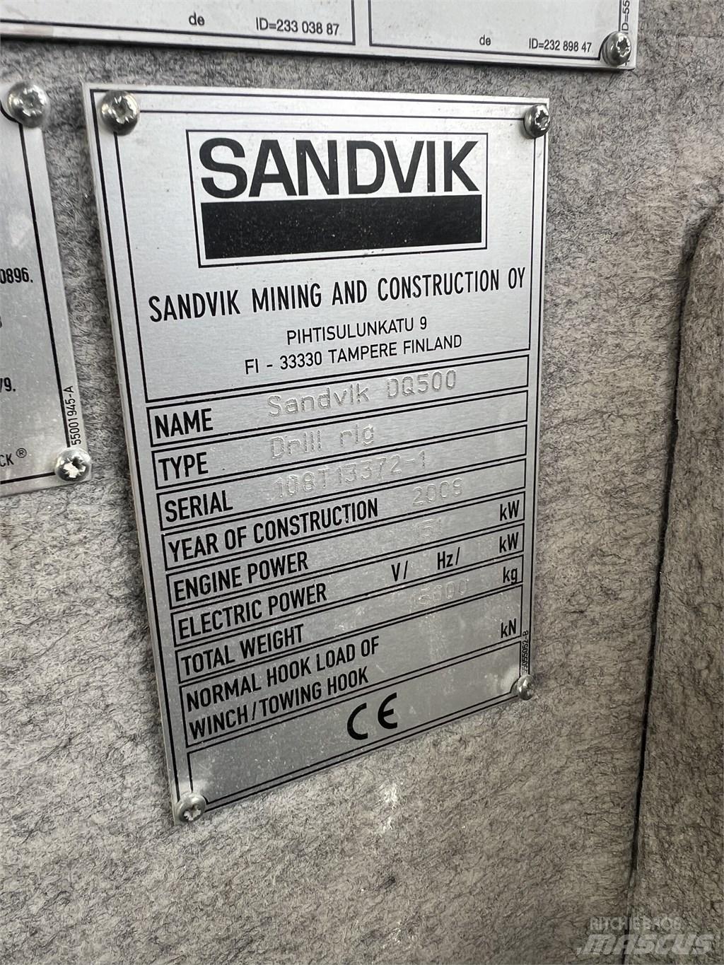 Sandvik DQ 500 Sondaj kuleleri