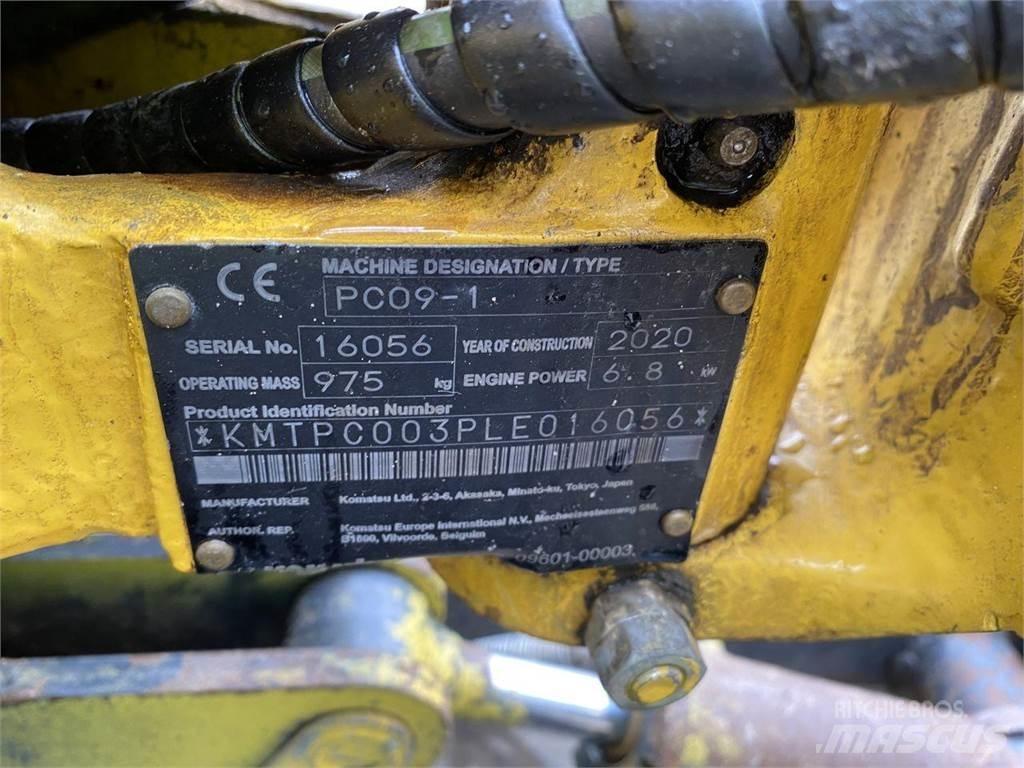 Komatsu PC09-1 Lastik tekerli ekskavatörler