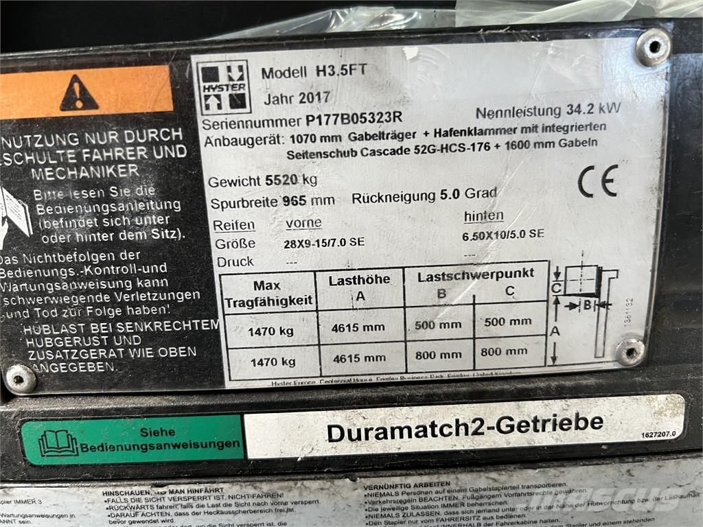 Hyster H3.5 FT/ 23R Dizel forkliftler