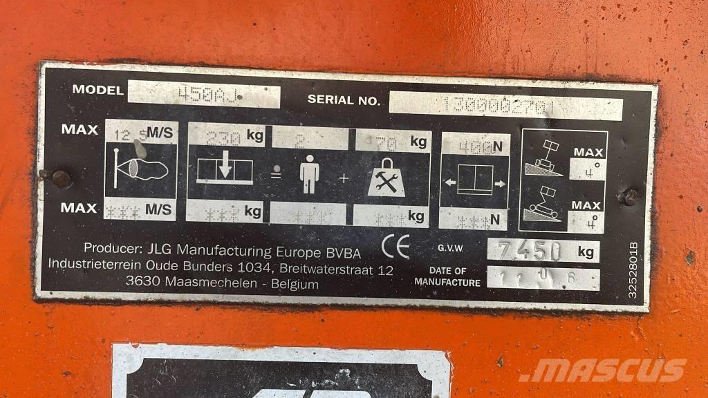 JLG 450 AJS II Körüklü personel platformları