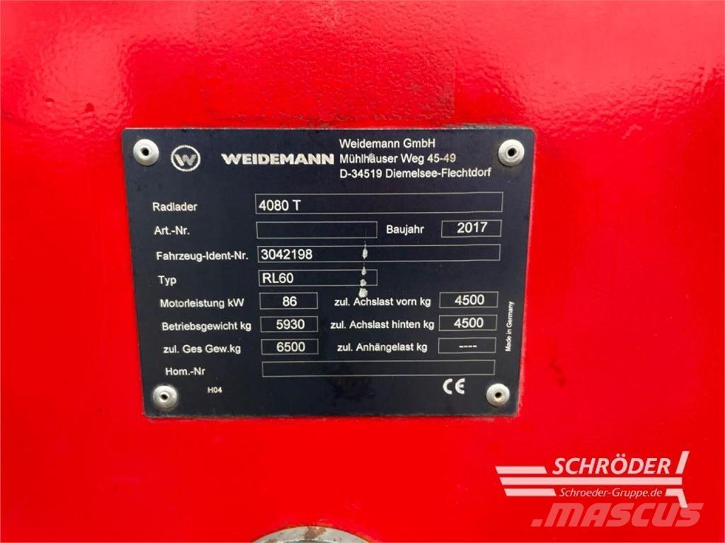 Weidemann 4080 T Tekerlekli yükleyiciler