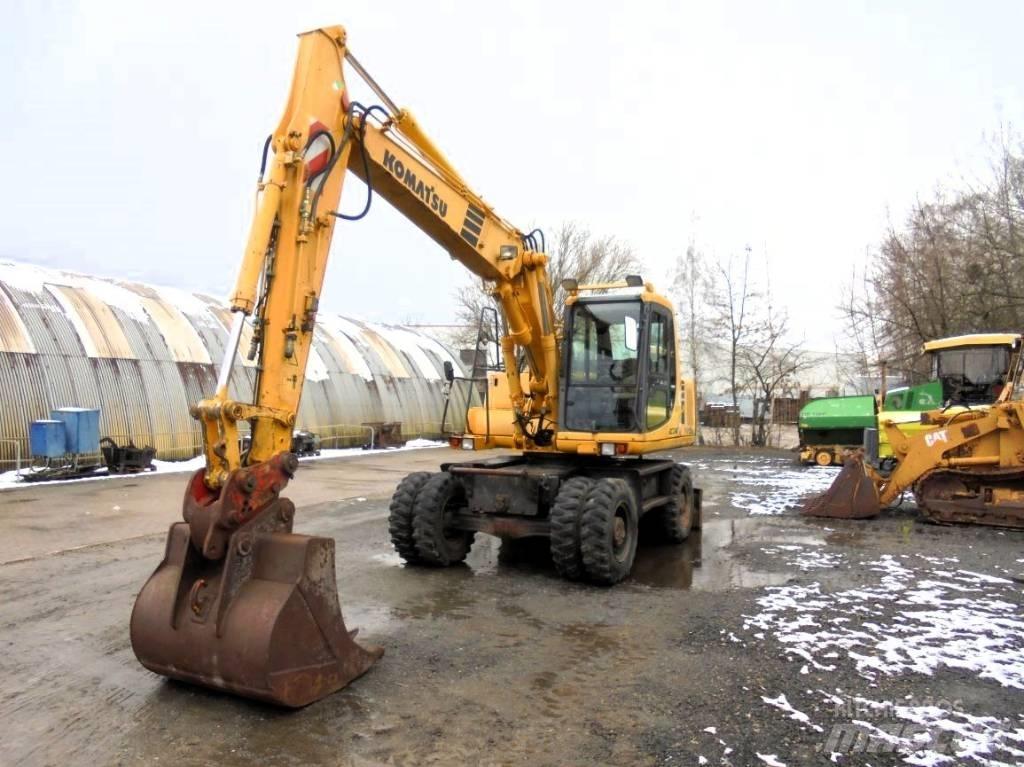 Komatsu PW 130ES-6K Lastik tekerli ekskavatörler
