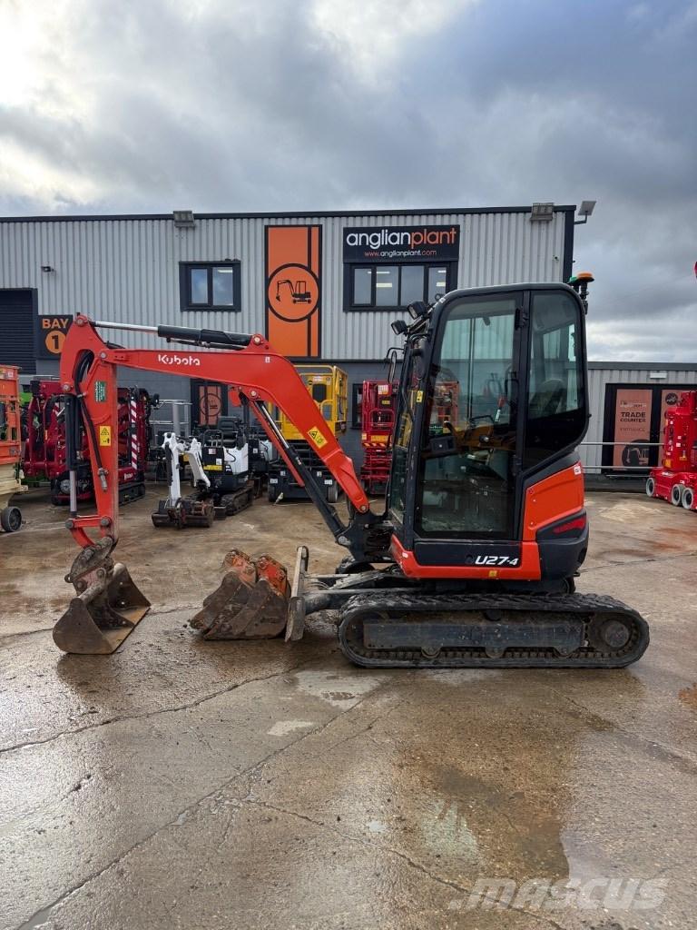 Kubota U 27-4 Mini ekskavatörler, 7 tona dek