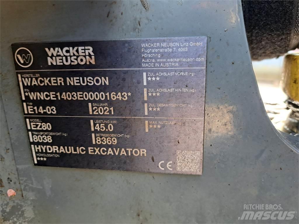 Wacker Neuson EZ80 Paletli ekskavatörler