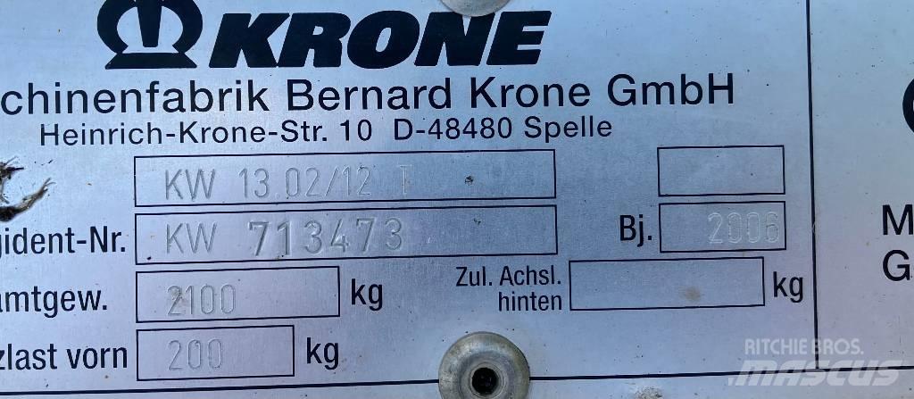 Krone KW 13.02/12 T Kombine tirmiklar