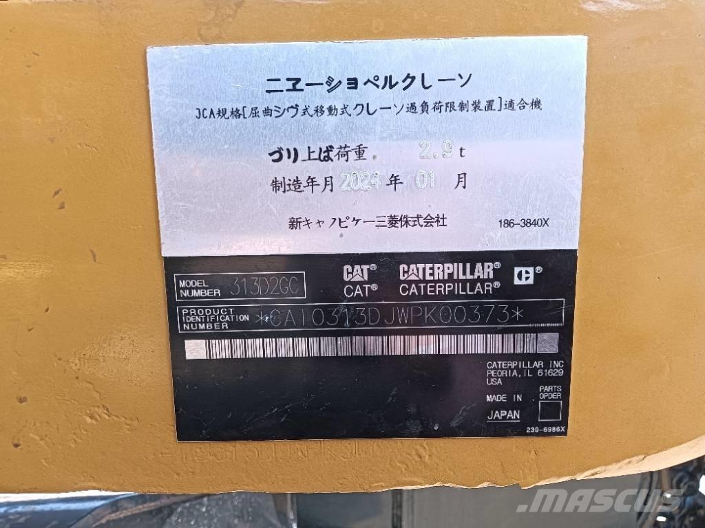 CAT 313 D Lastik tekerli ekskavatörler
