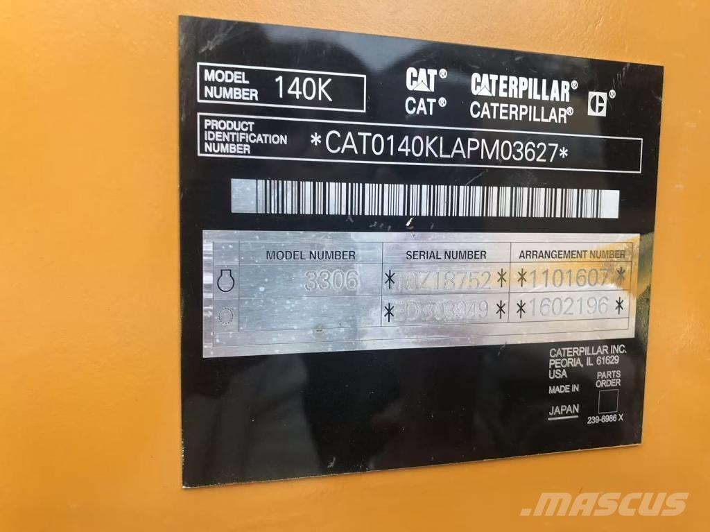 CAT 140k Greyderler