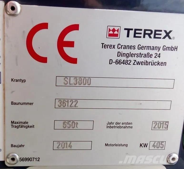 Terex SL 3800 Paletli vinçler