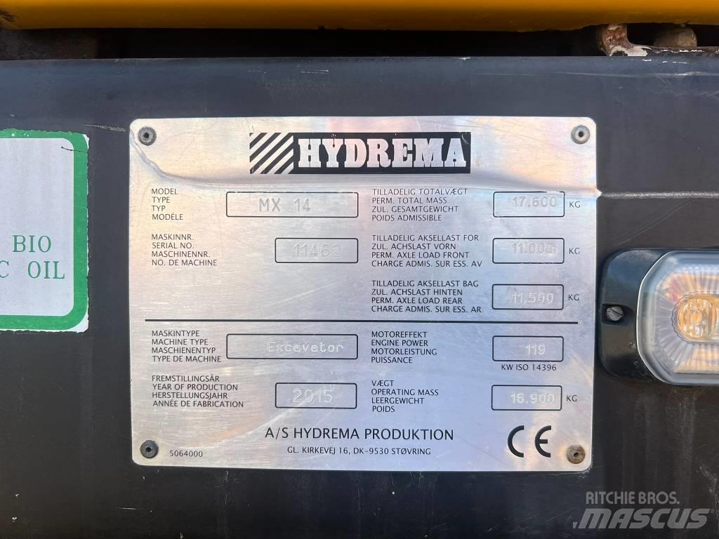 Hydrema MX14 Lastik tekerli ekskavatörler
