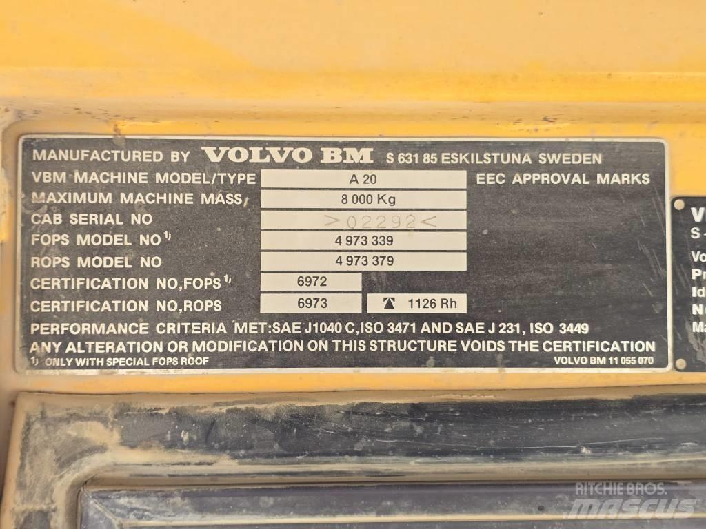 Volvo BM A 20 Belden kirma kamyonlar