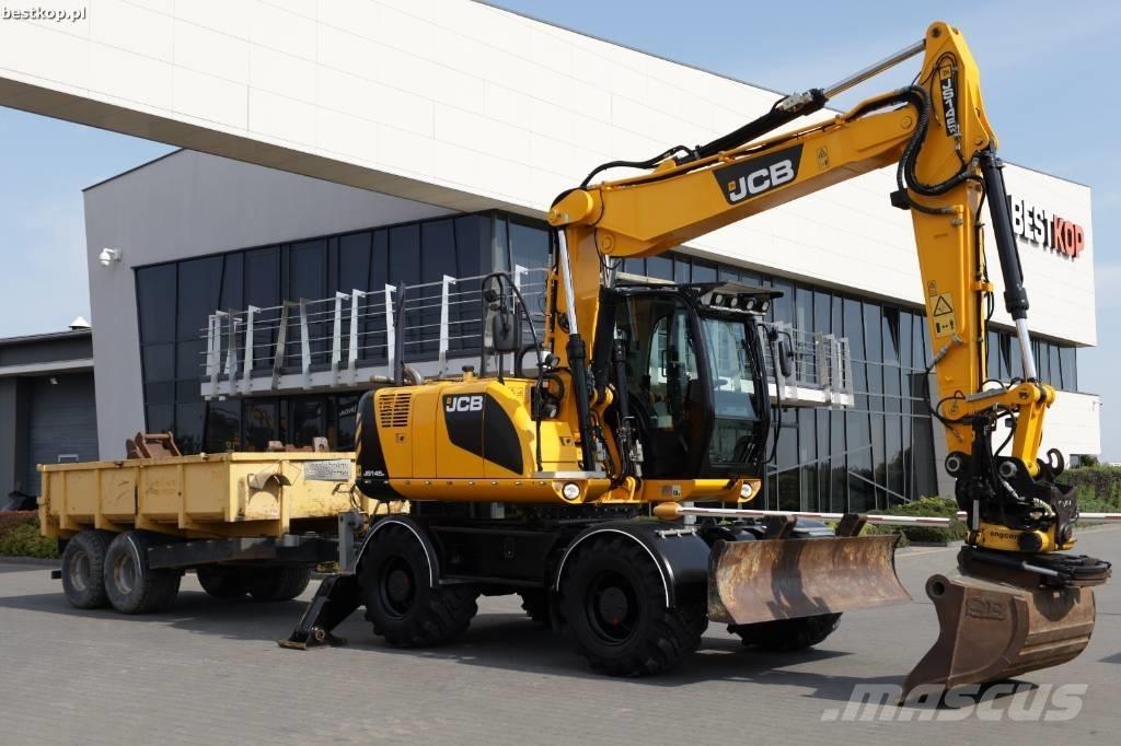 JCB JS 145 W Lastik tekerli ekskavatörler