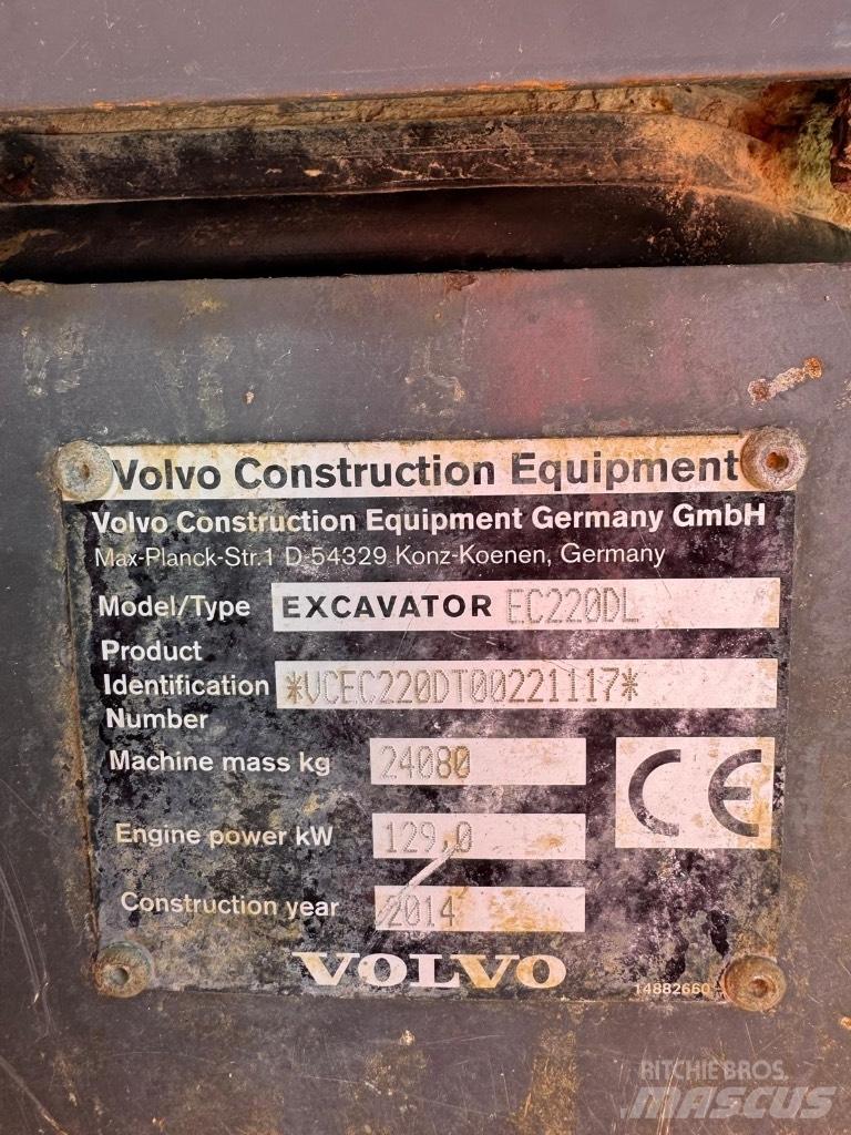 Volvo EC 220 DL Paletli ekskavatörler