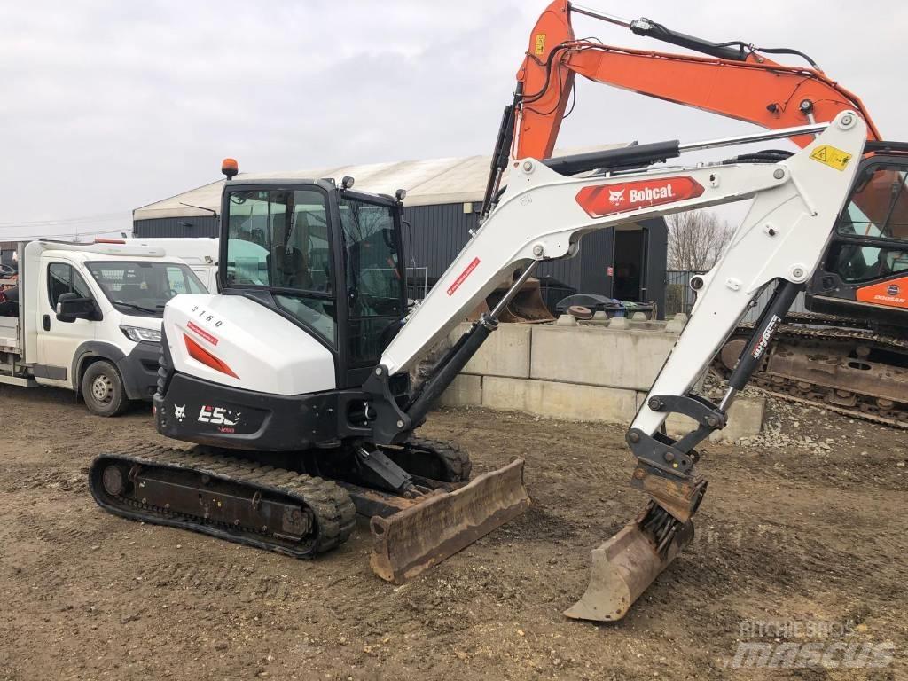 Bobcat E50 Z Mini ekskavatörler, 7 tona dek