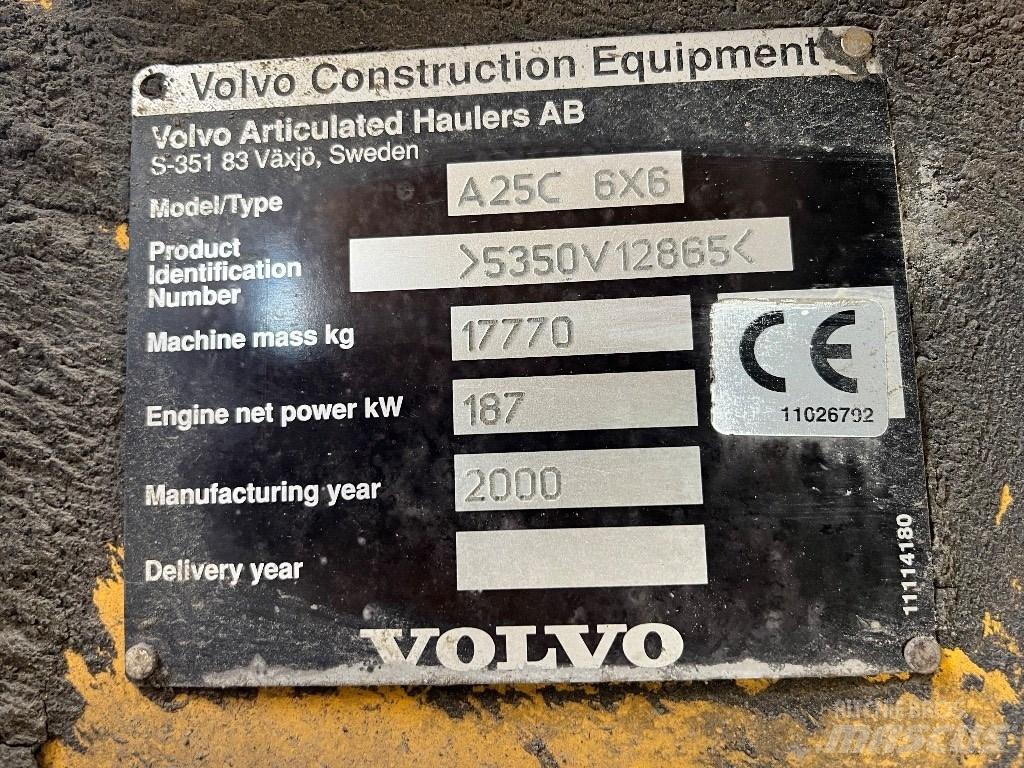 Volvo A25c Belden kirma kaya kamyonu