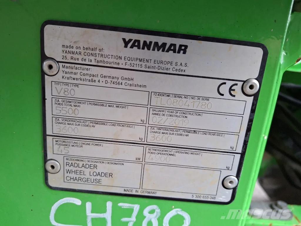 Yanmar V80 Tekerlekli yükleyiciler