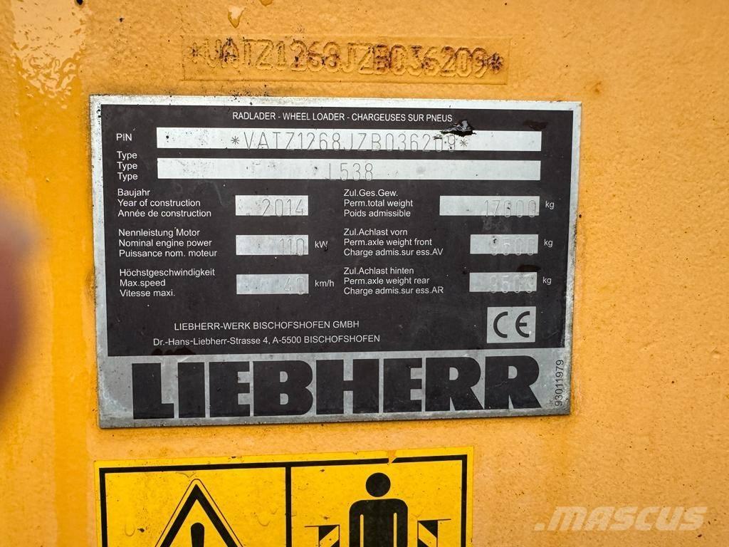 Liebherr L 538 Tekerlekli yükleyiciler