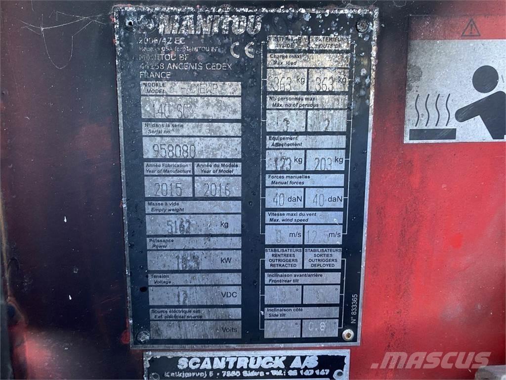 Manitou 140SC Makasli platformlar