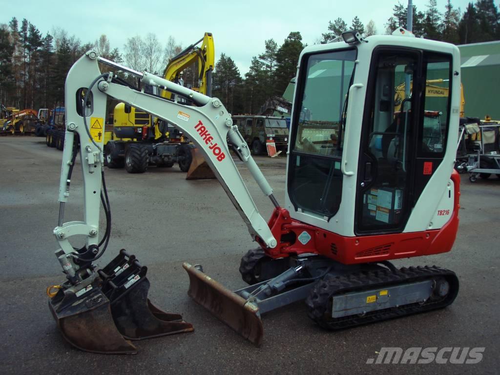 Takeuchi TB 216 Mini ekskavatörler, 7 tona dek