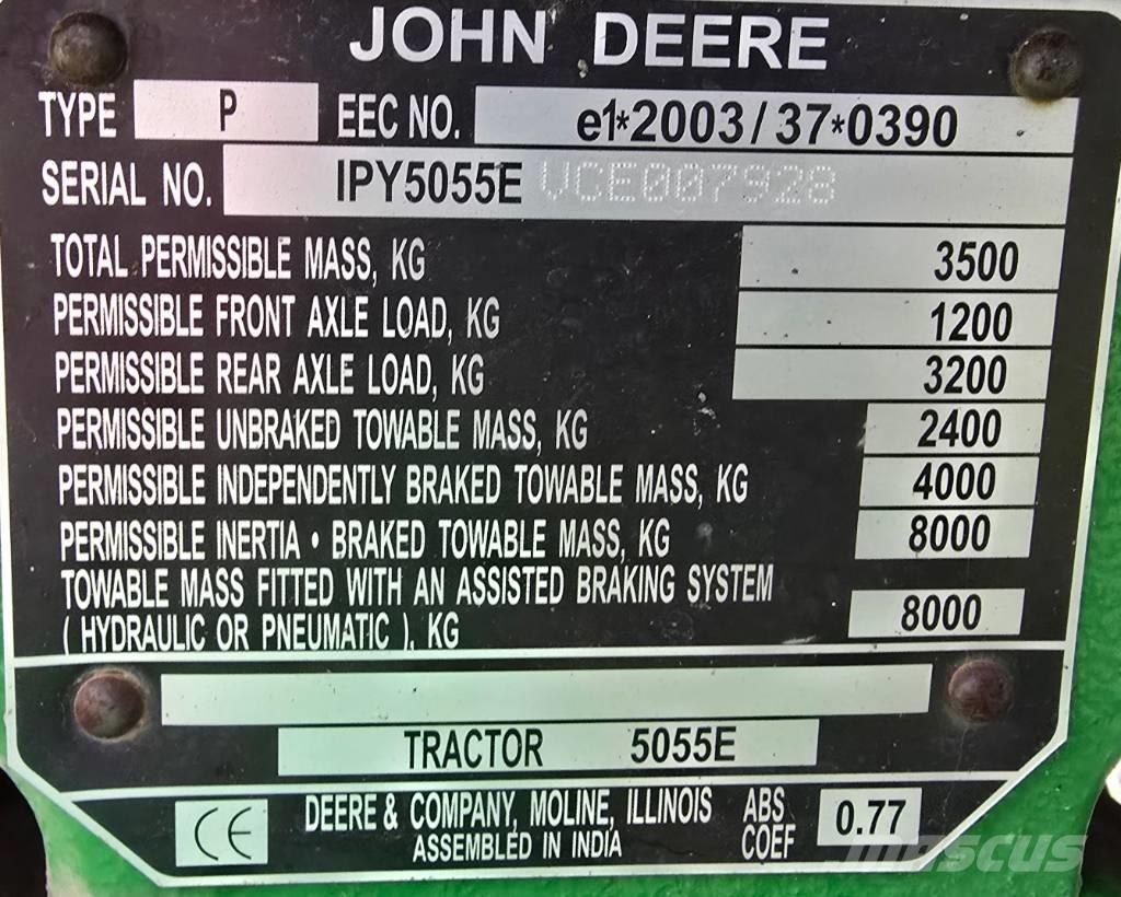 John Deere 5055 E Traktörler