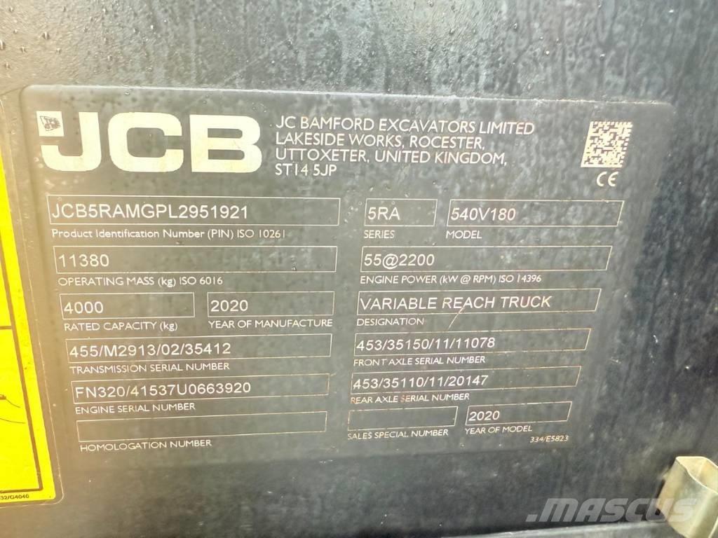 JCB 540-180 Teleskopik yükleyiciler