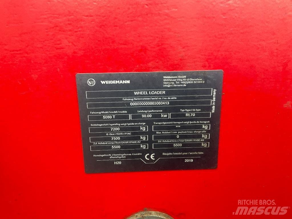 Weidemann 5080T Teleskopik tekerlekli yükleyiciler