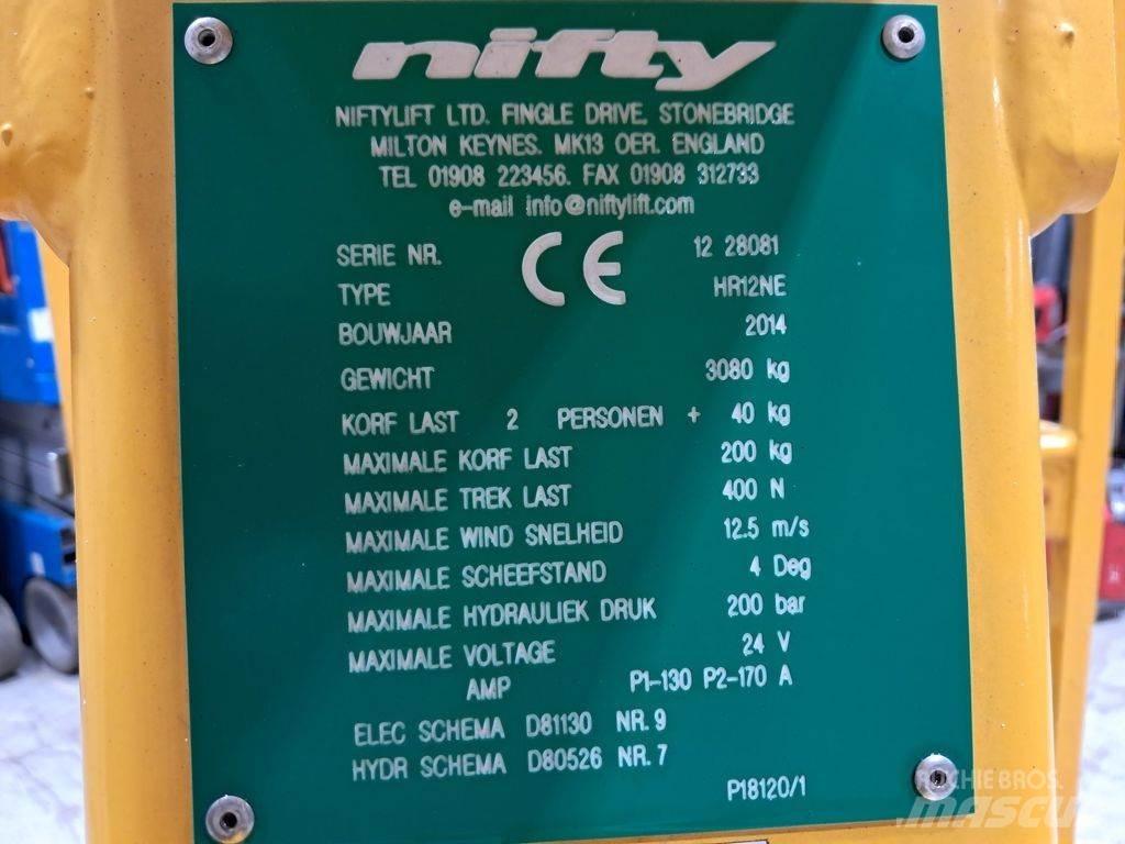 Niftylift HR12NE Körüklü personel platformları