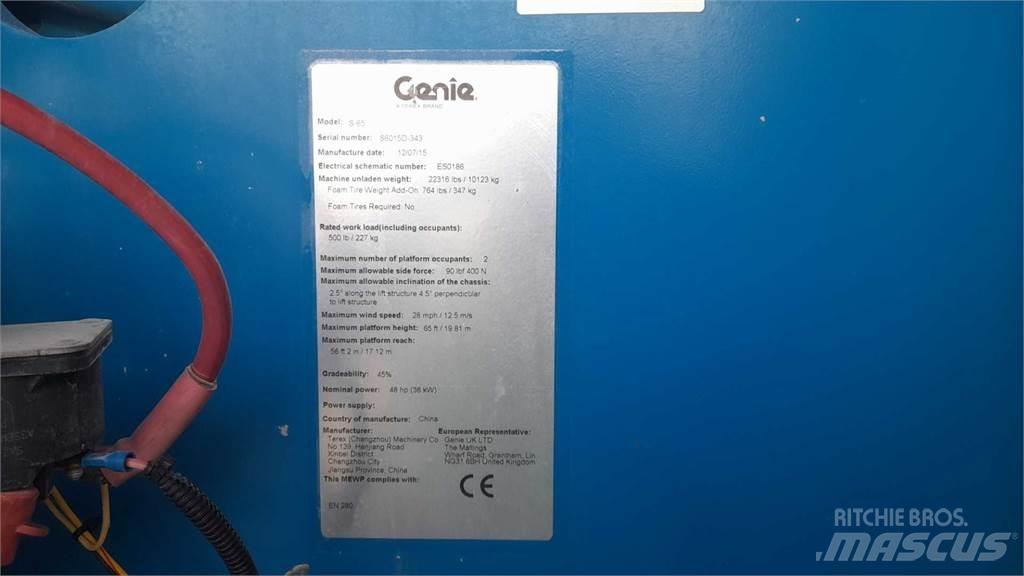 Genie S65 Teleskopik personel platformları