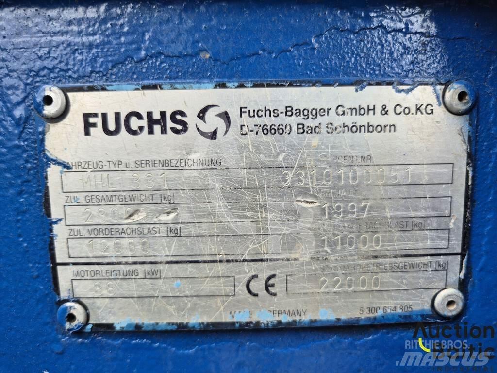 Fuchs MHL 331 Lastik tekerli ekskavatörler