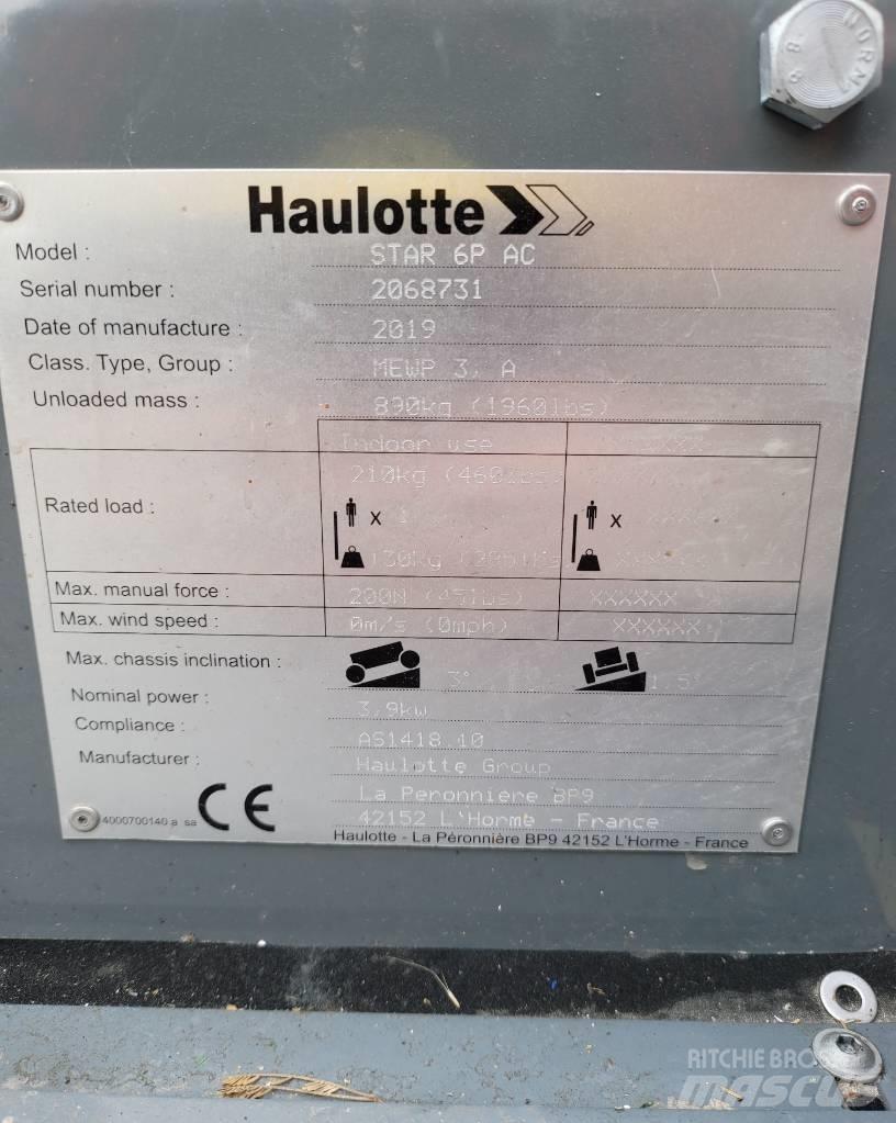 Haulotte Star 6 P Teleskopik personel platformları